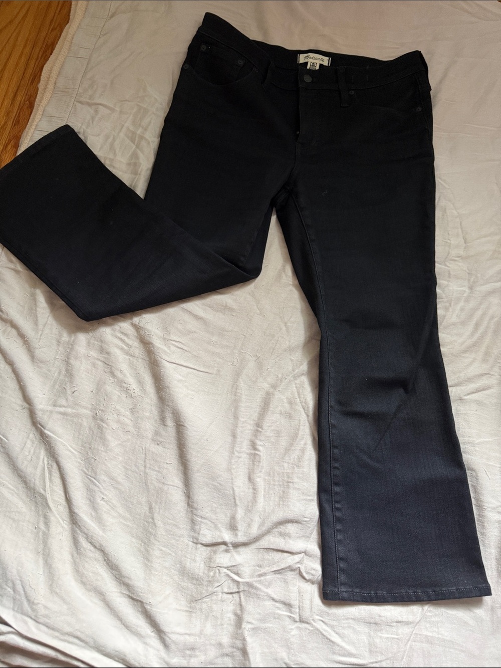 Madewell Petite Black Bootcut Jeans